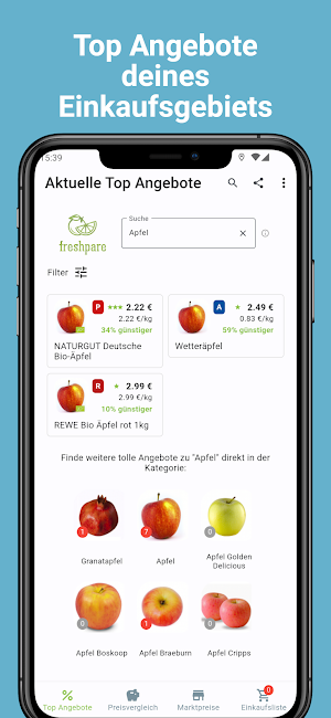 FreshPare - Preisvergleich Screenshot 2