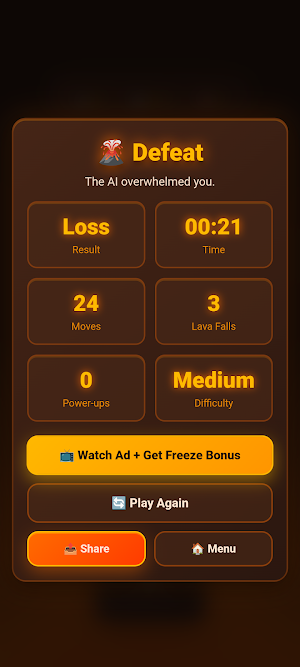 Tic Tac Toe Lava Screenshot 3