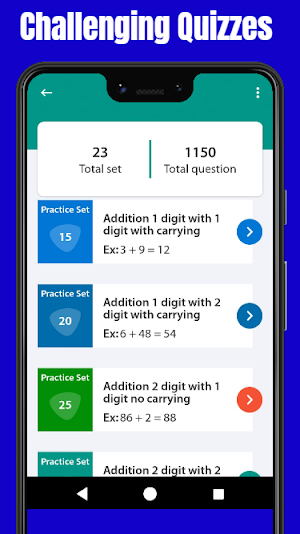 Math Quiz Practice Game - All Levels Screenshot 2