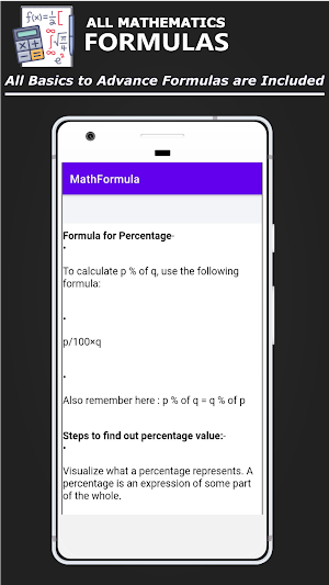 All Maths Formulas app Offline Screenshot 3