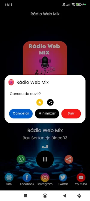 Rádio Web Mix Screenshot 2