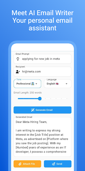 AI Email Writer: AI Assistant Screenshot 3