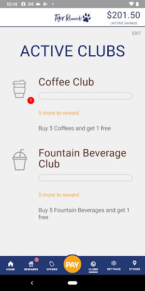 Tiger Rewards Screenshot 2