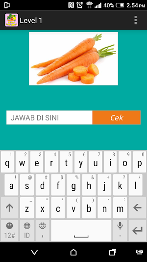 Tebak Sayuran Screenshot 1