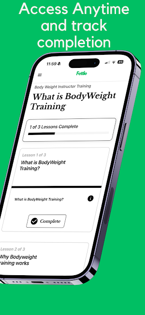 Fettle Fitness Education Screenshot 2
