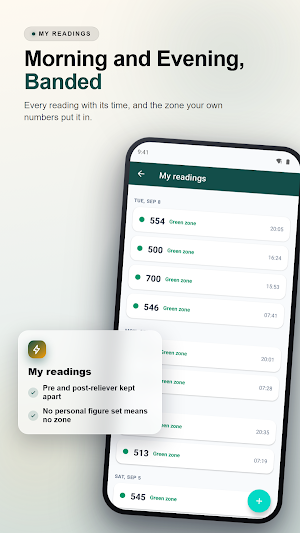 Peak Flow Diary: Asthma Log Screenshot 2