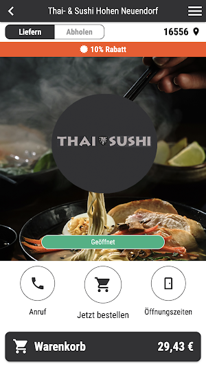 Thai- & Sushi Hohen Neuendorf Screenshot 0
