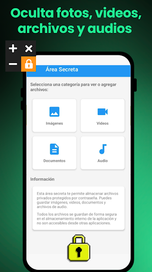 Calcs - Ocultar Fotos y Videos Screenshot 2