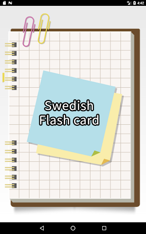 Swedish simple flash card Screenshot 0
