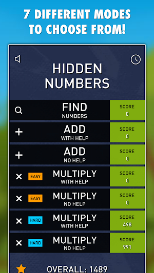Hidden Numbers Math Game Screenshot 3