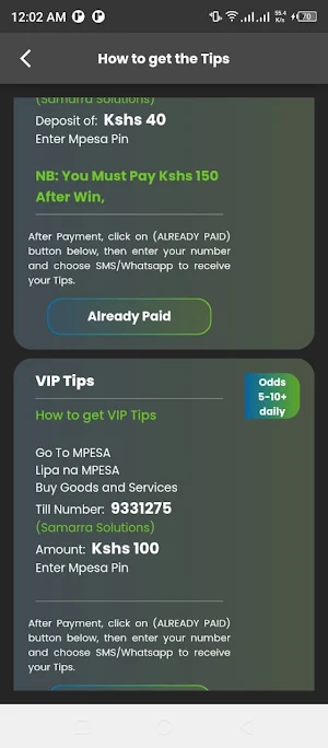 Sure Bet Pay After Win Screenshot 2