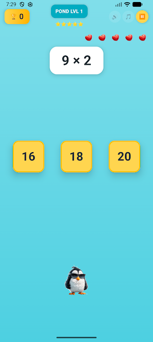 Penguin Math: Kids Math Games Screenshot 1