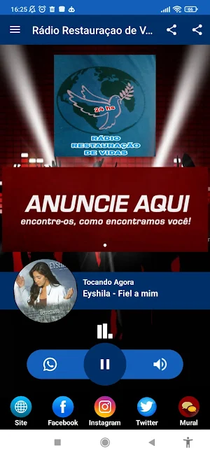 Rádio Restauraçao de Vidas Screenshot 0