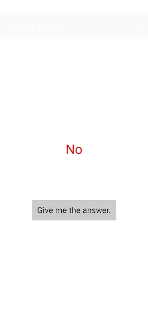 Yes, No, Maybe Screenshot 0