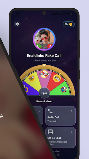 Enaldinho Fake Video Call Chat Screenshot 1
