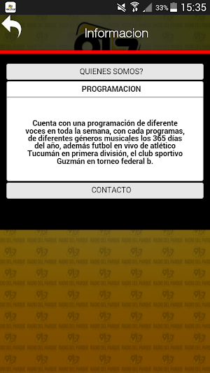 Radio del parque fm 91.7 mhz Screenshot 3