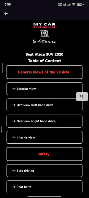 Seat Ateca User Manual and Log Screenshot 3