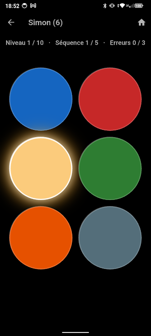 Jeu de Simon – Direct Mémoire Screenshot 2