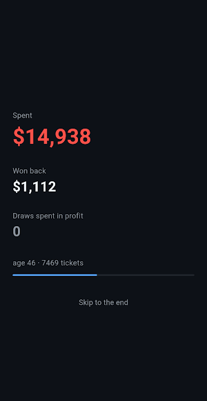 Lottery Lifetime Odds Sim Screenshot 1