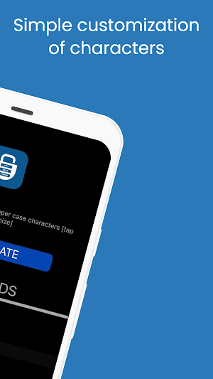 Fast Pass Gen - customize and copy password Screenshot 1