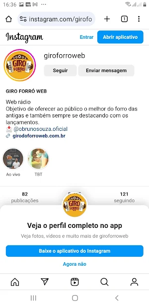 Rádio Giro Forró Web Screenshot 2
