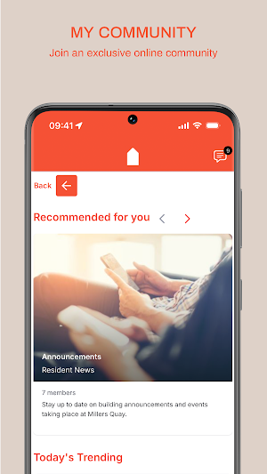 Millers Quay Resident App Screenshot 2