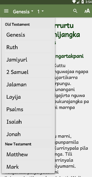 Walmajarri Portions of OT and  Screenshot 0
