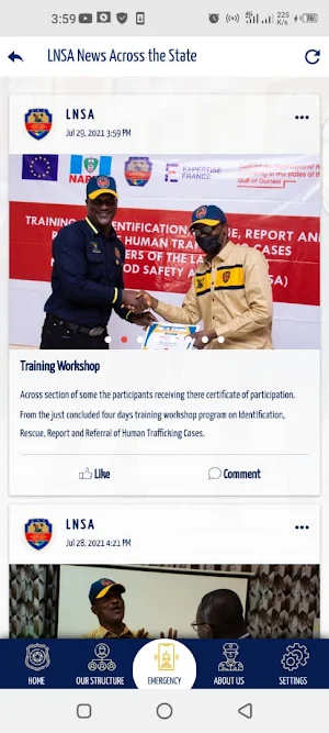 L N S A - Lagos State Neighbourhood Safety Agency Screenshot 3