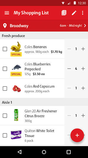 Coles App screenshot 2