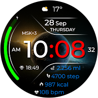 TUMIX Cosmic DHS23 Watch face