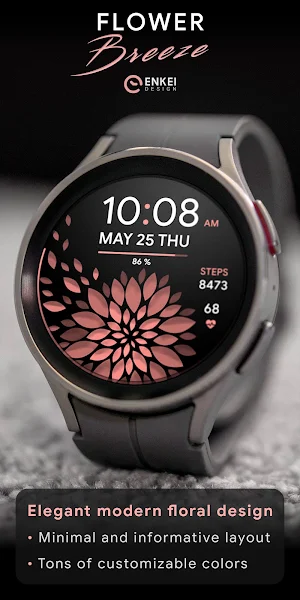 Flower Breeze - watch face Screenshot 0