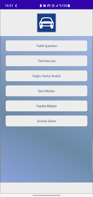 Ehliyet Sınavı 100% Screenshot 0