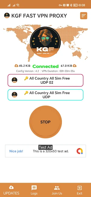 Kgf Fast Vpn Proxy Screenshot 2