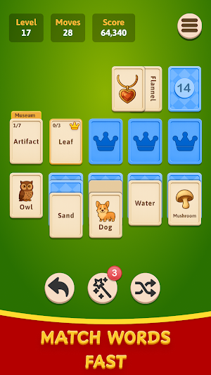 Lexy Word Solitaire: Card Game Screenshot 1