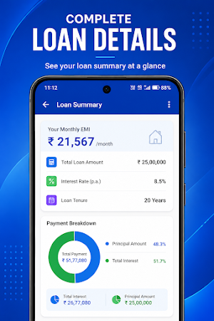 Home Loan EMI Calculator Screenshot 2