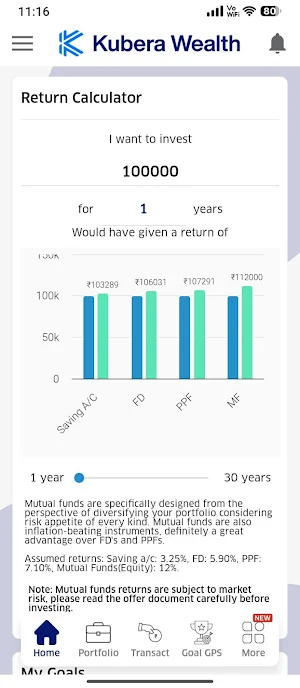 Kubera Wealth Screenshot 2