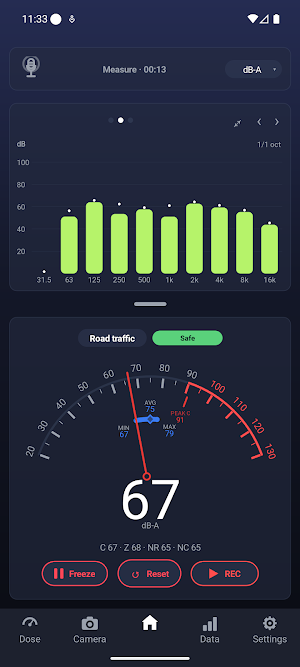 dB Logger: Sound Level Meter Screenshot 1