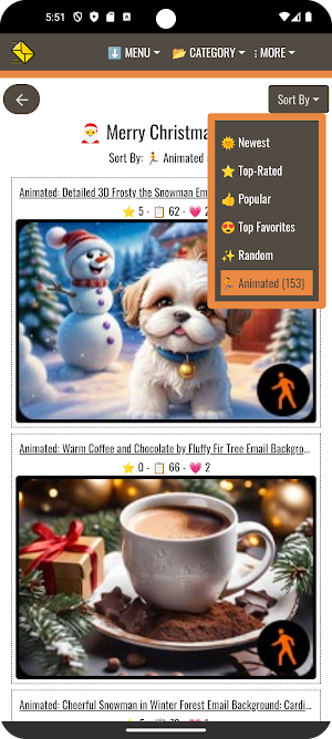 EmailBackgrounds.com Screenshot 0