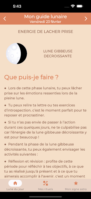 Mon guide lunaire Screenshot 0