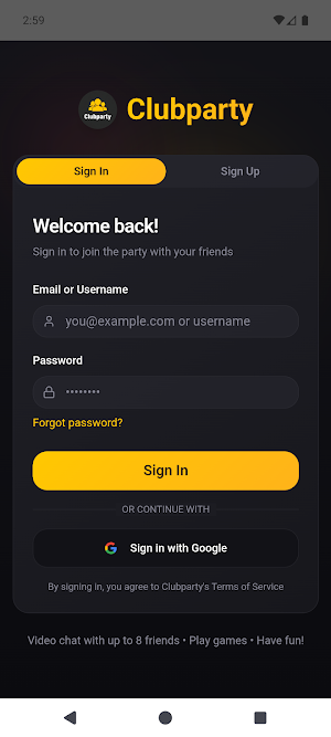 Clubparty Screenshot 0
