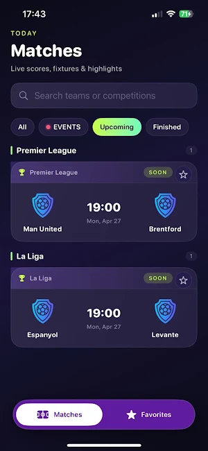Buz tv Matches Screenshot 1