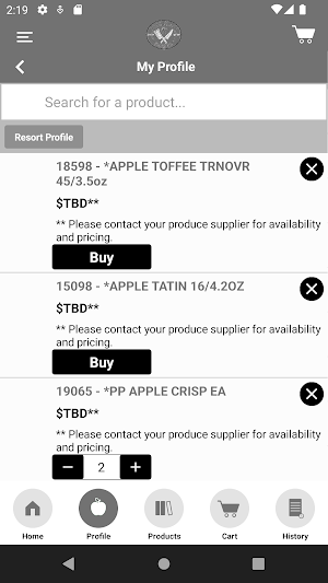 Left Coast Food Checkout Screenshot 1