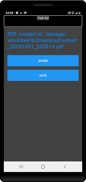 Image to PDF Conversion Screenshot 2