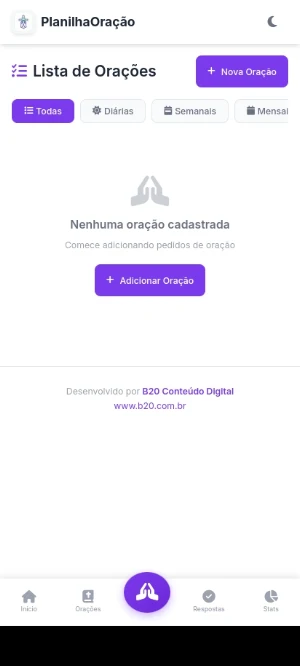 Planilha de Oração Screenshot 3