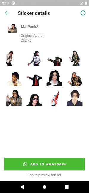 Michael Jackson Stickers Pro Screenshot 3