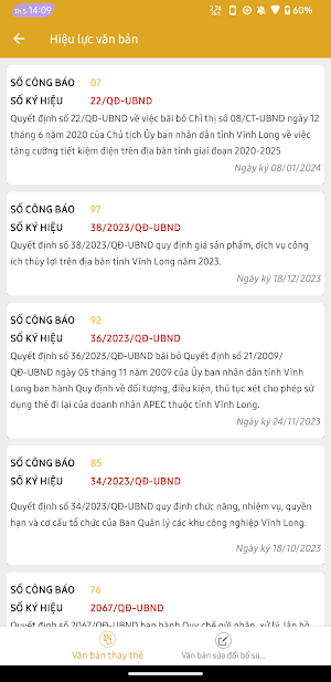 Công báo tỉnh Vĩnh Long Screenshot 1