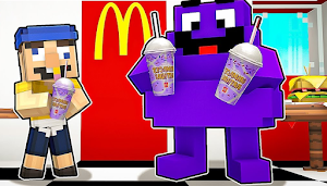 Grimace Shake Minecraft Mod Screenshot 1
