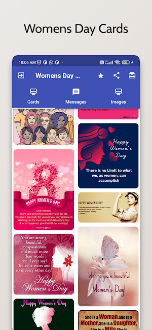 Womens Day Cards Screenshot 0