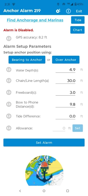 Anchor Alarm 219 Screenshot 3
