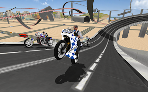 Super Stunt Police Bike Simulator 3D Screenshot 0